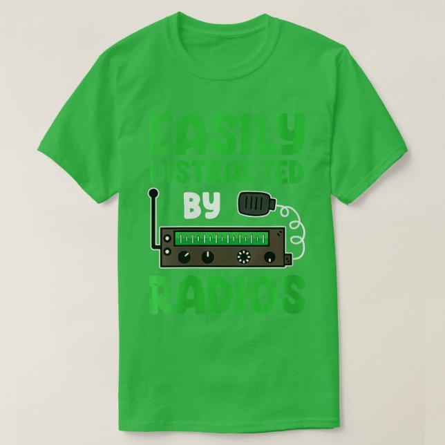 Womens Ham Radio Operator Amateur Radio Morse CB H T-Shirt (Design Front)