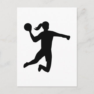 Womens handball postcard