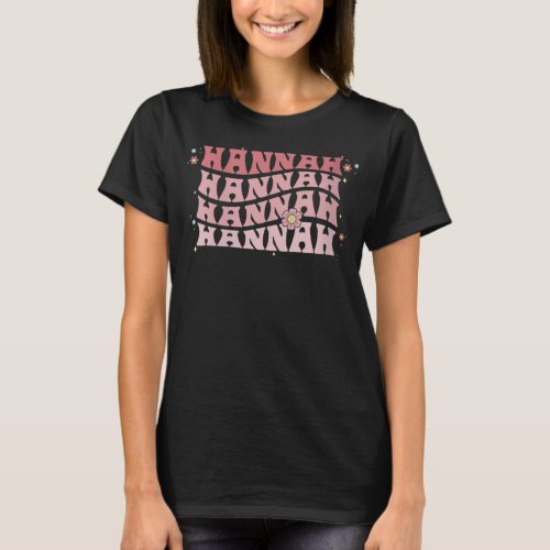 Womens HANNAH HANNA Name in Japanese Given Name  T_Shirt