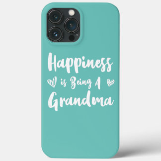 Womens Happiness is Being a Grandma Grandmother iPhone 13 Pro Max Case