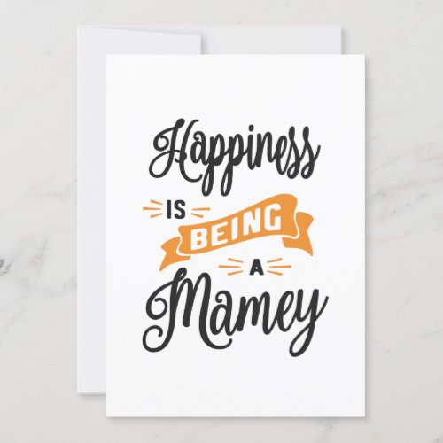 Womens Happiness Is Being A Mamey Mothers Day Gift Invitation