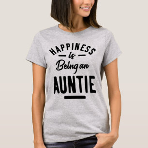 Womens Happiness Is Being An Auntie T-Shirt
