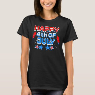 Women's Happy 4th of July T-Shirt
