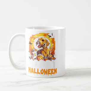 Womens Happy Halloween Vampire Black Cat Bat Coffee Mug