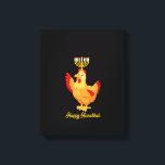 Womens Happy Hanukkah Menorah Chicken Lover Funny Canvas Print<br><div class="desc">This is a great gift for your family,  friends during Hanukkah holiday. They will be happy to receive this gift from you during Hanukkah holiday.</div>