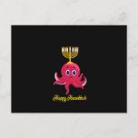 Womens Happy Hanukkah Menorah Octopus Lover Funny Postcard<br><div class="desc">This is a great gift for your family,  friends during Hanukkah holiday. They will be happy to receive this gift from you during Hanukkah holiday.</div>