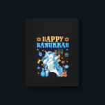 Womens Happy Hanukkah Unicorn Jewnicorn Chanukah J Canvas Print<br><div class="desc">This is a great gift for your family,  friends during Hanukkah holiday. They will be happy to receive this gift from you during Hanukkah holiday.</div>