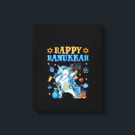 Womens Happy Hanukkah Unicorn Jewnicorn Chanukah J Canvas Print<br><div class="desc">This is a great gift for your family,  friends during Hanukkah holiday. They will be happy to receive this gift from you during Hanukkah holiday.</div>