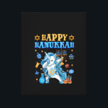 Womens Happy Hanukkah Unicorn Jewnicorn Chanukah J Canvas Print<br><div class="desc">This is a great gift for your family,  friends during Hanukkah holiday. They will be happy to receive this gift from you during Hanukkah holiday.</div>