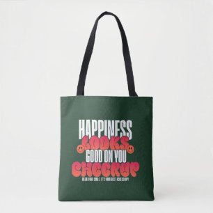 WOMEN'S HAPPY LOOK CHEER UP TOTE BAG