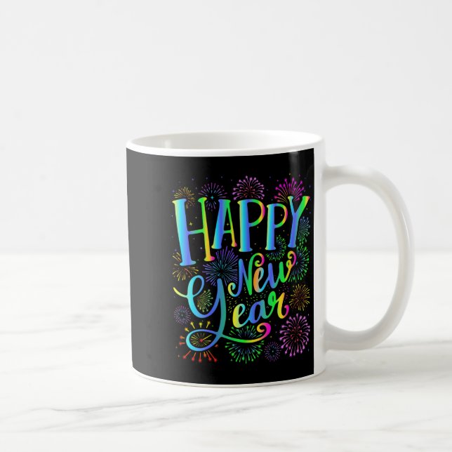 Womens Happy New Year 2026 V-neck  Coffee Mug (Right)
