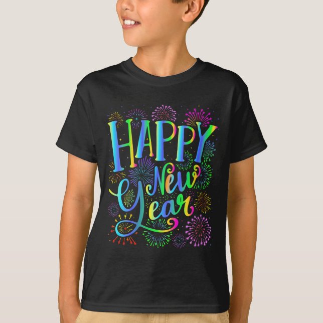Womens Happy New Year 2026 V-neck  T-Shirt (Front)