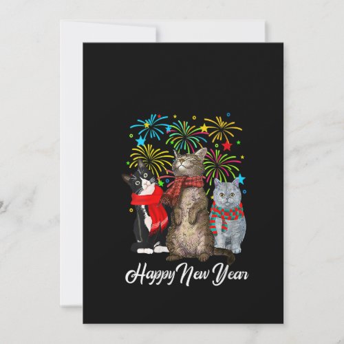 Womens Happy New Year Cat Happy Meow Year 2023 Kit Save The Date