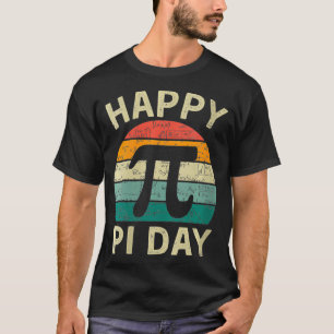 Womens Happy Pi Day Retro VintagePi Day Math Teach T-Shirt
