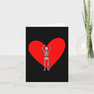 Women's Happy Valentine’s Day Skeleton Vintage For Card