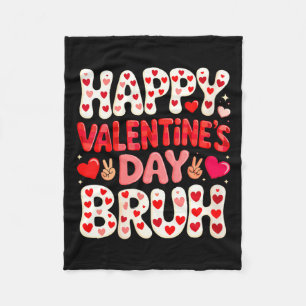 Women's Happy Valentine's Day Hearts Matching Kids Fleece Blanket