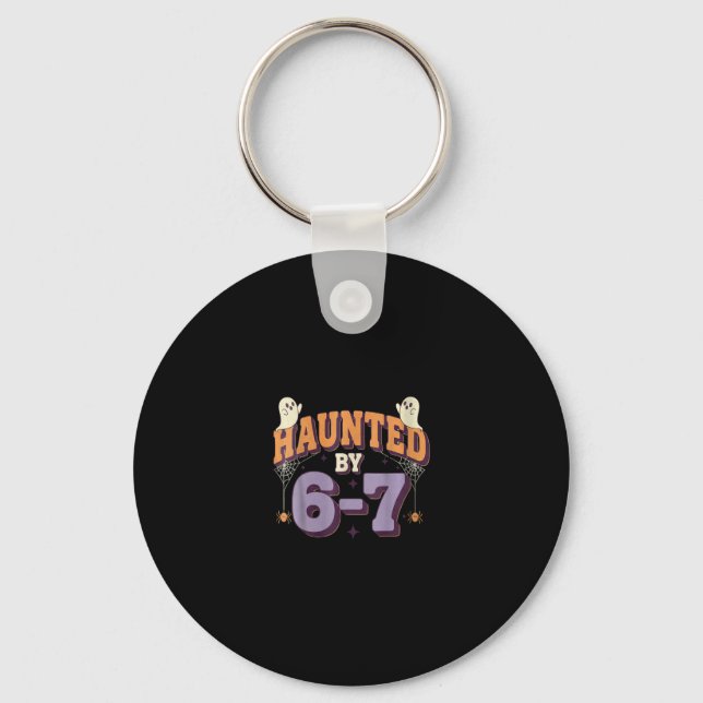 Womens Haunted 67 Six Seven Meme  Keychain (Front)