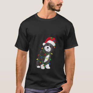 Womens Havanese Dog Christmas Tree Lights Holiday T-Shirt