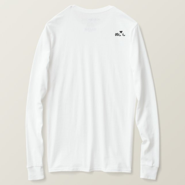 Women's Hawaiian Plumeria Long Sleeve s T-Shirt (Design Back)