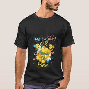 Womens He Or She Memaw To Bee Gender Reveal Funny T-Shirt