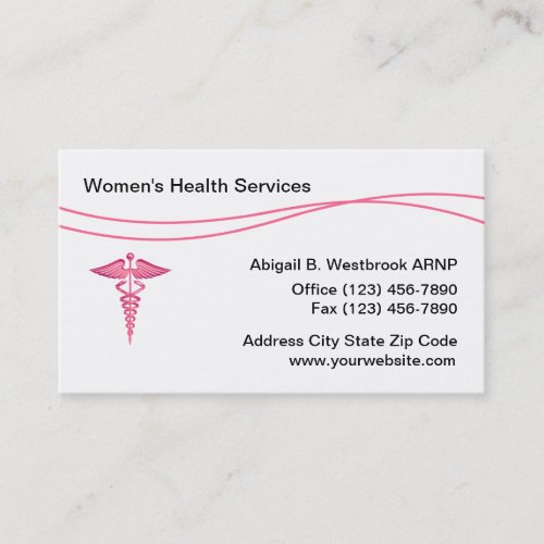 Womens Health Medical Center Business Card