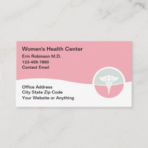 Women's Health Medical Doctor Business Cards