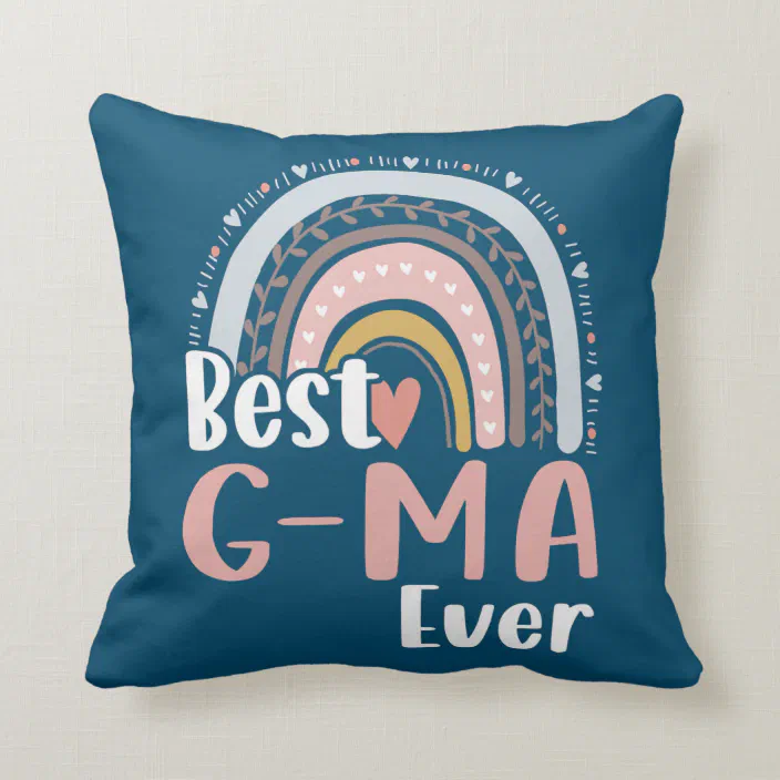 Awesome Mother's Day Novelty Apparel Women's Cute Mother's Day Gift for Grandma Gigi Throw Pillow Multicolor 16x16