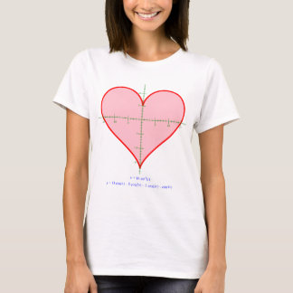 Women's heart equation shirt