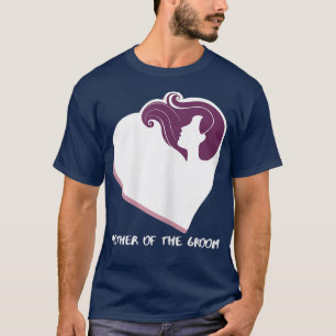 Womens Heart Mother Of The Groom Mothers Day T-Shirt