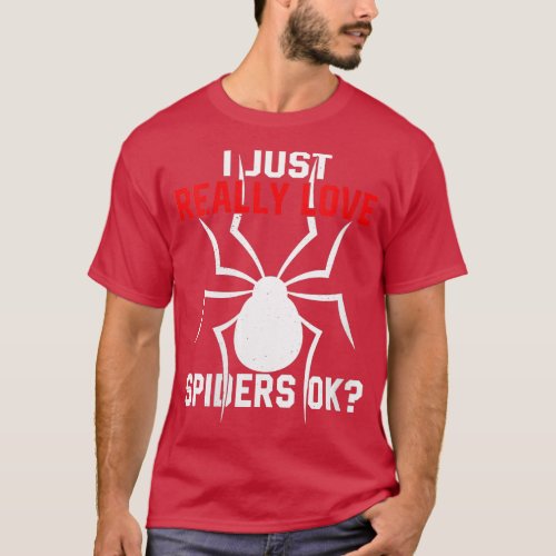 Womens Heart Spider Lover VNeck  T_Shirt