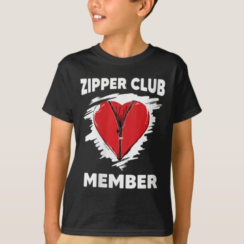 Womens Heart Survivor Warrior Zipper Club Member H T_Shirt