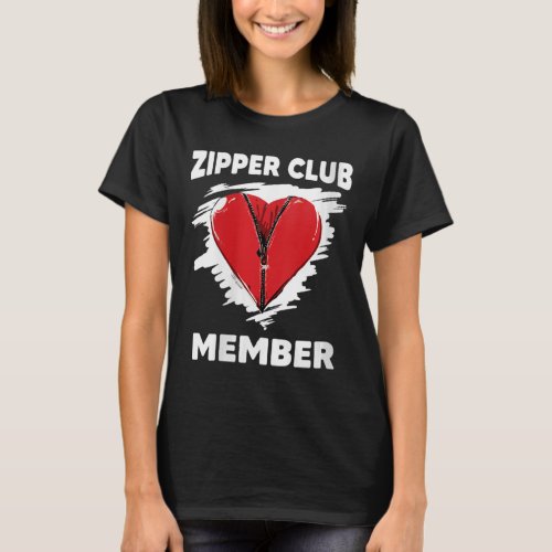 Womens Heart Survivor Warrior Zipper Club Member H T_Shirt