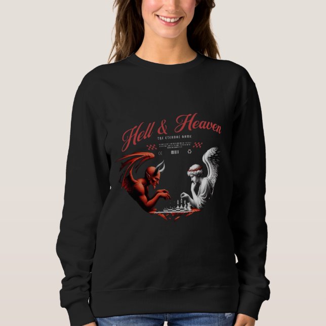 Women's Hell & Heaven Duality Hoodie - Gothic Ange (Front)
