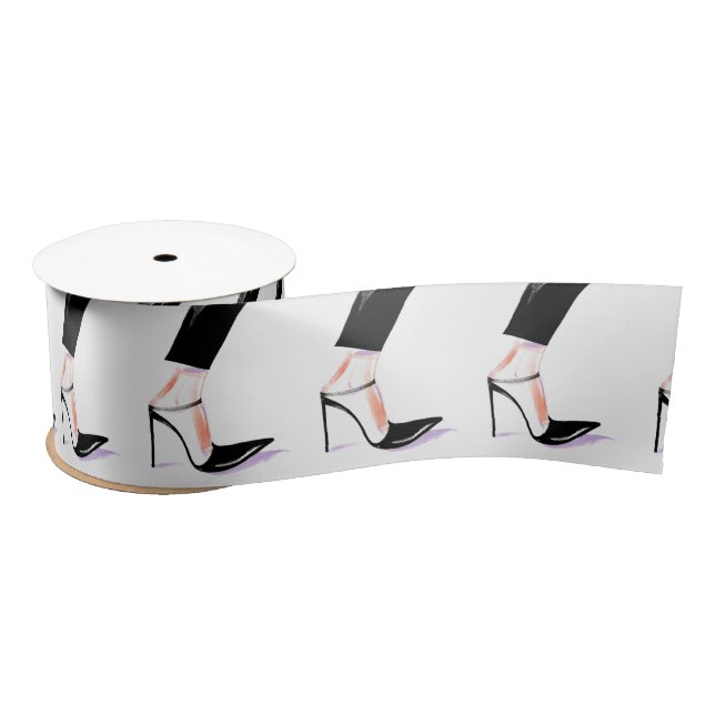 Women's high-heeled shoes satin ribbon (Spool)