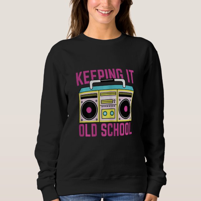 Womens hip hop dance clothes girls 90s costume 90s sweatshirt (Front)