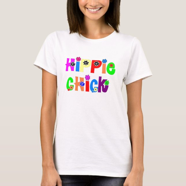 Womens Hippie Chick T-Shirt (Front)