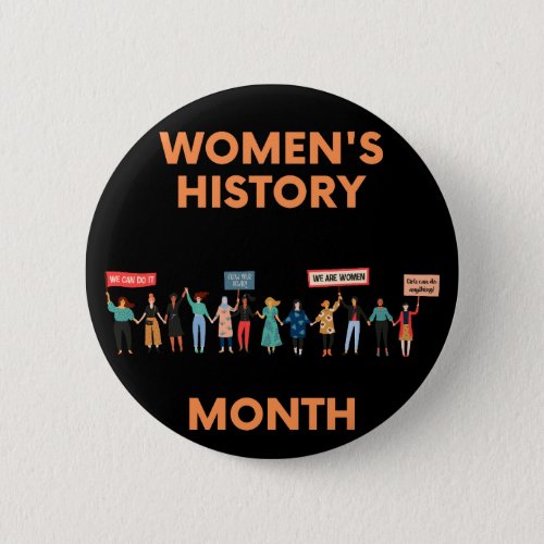 Womens History Month Button