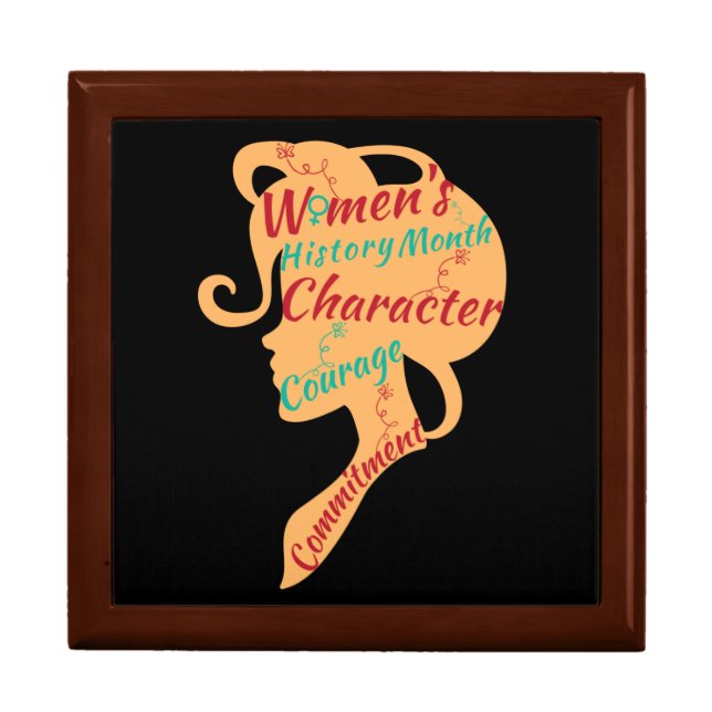 WOMEN'S HISTORY MONTH CHARACTER COURAGE COMMITMENT GIFT BOX (Front)