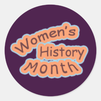 Women's History Month Classic Round Sticker