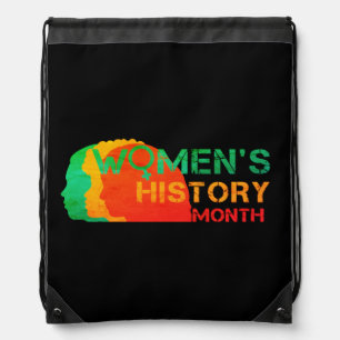 WOMEN'S HISTORY MONTH DRAWSTRING BAG