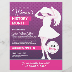 Womens History Month Flyer