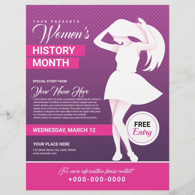 Womens History Month Flyer (Front)