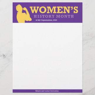 Women's History Month Flyer Template