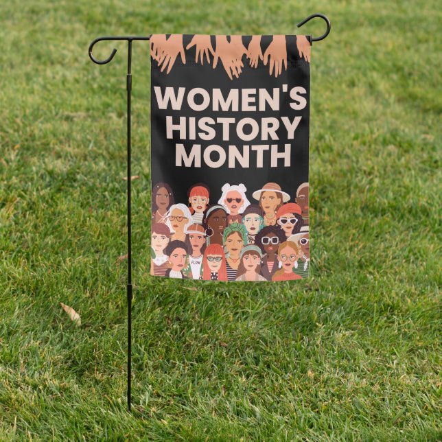 Women's History Month Garden Flag (In SItu)