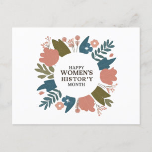 Women's History Month Holiday Postcard