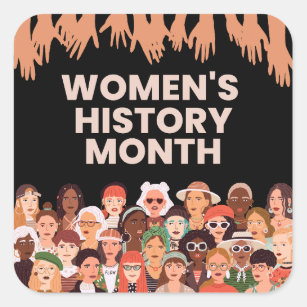 Women's History Month Square Sticker