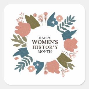 Women's History Month Square Sticker