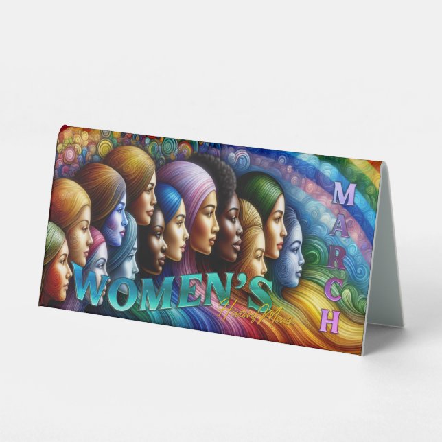 Women's History Month Table Tent (Front)