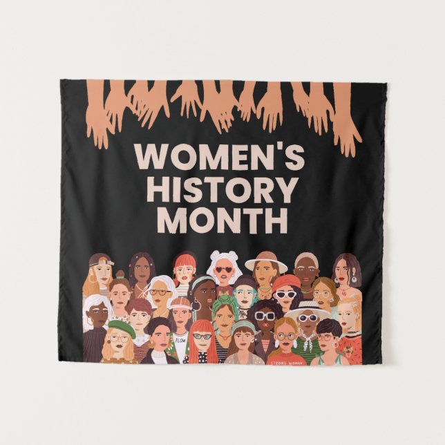 Women's History Month Tapestry (Front (Horizontal))