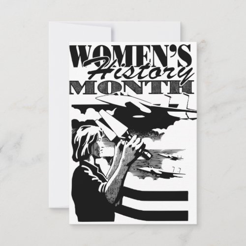 Womens History Month Vintage Retro Card